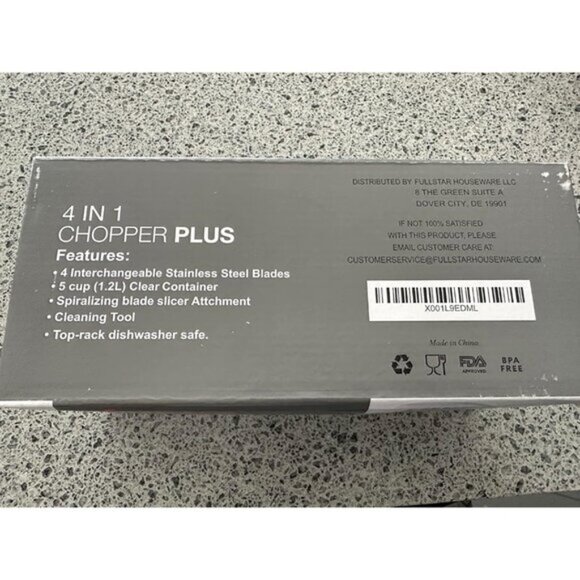 New Vegetable Chopper & Spiralizer, 4-in-1 Food Slicer with Container, White - Picture 11 of 15